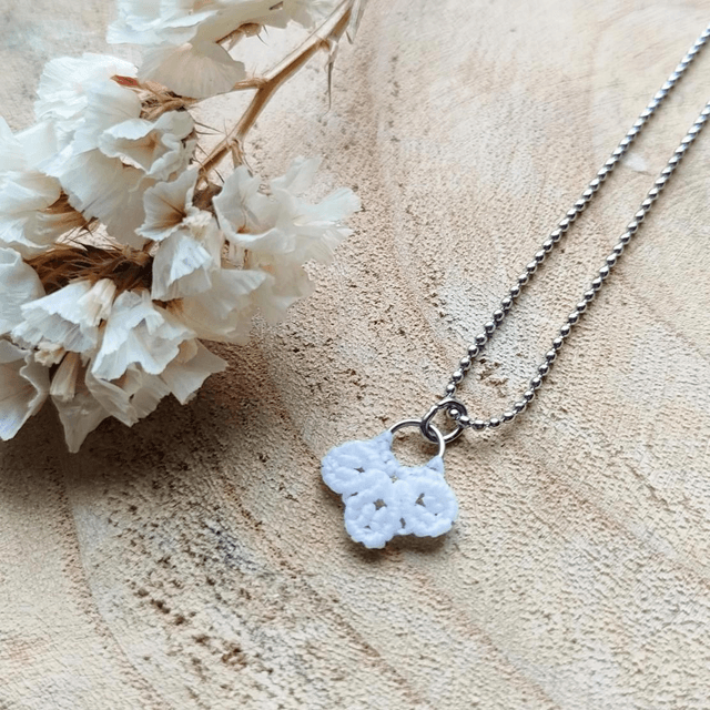 Collier Aster argenté 