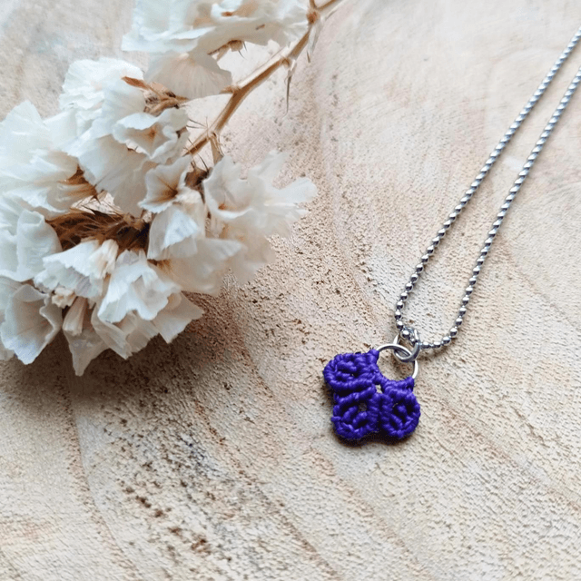 Collier Aster argenté 